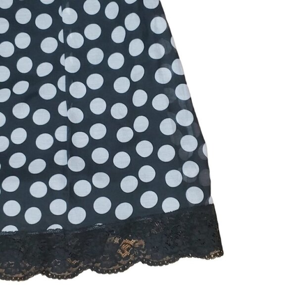 ROBERT RODRIGUEZ Silk lace polka dot empire waist flowy midi dress - Picture 7 of 16